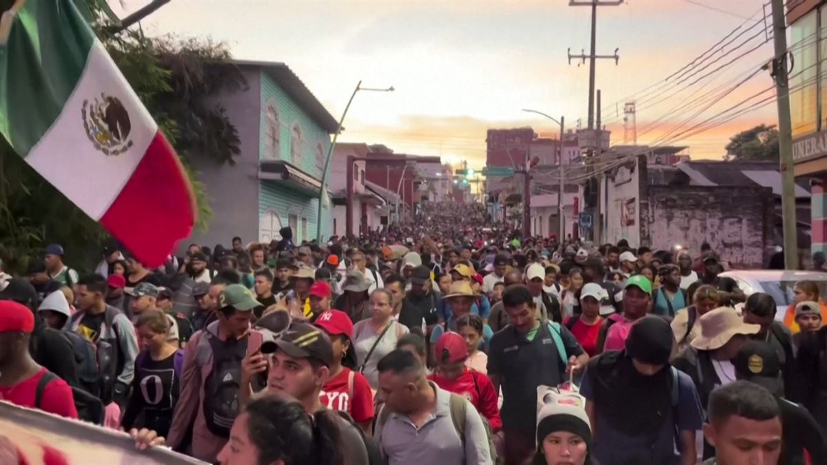 La marcha partió en Nochebuena de Tapachula