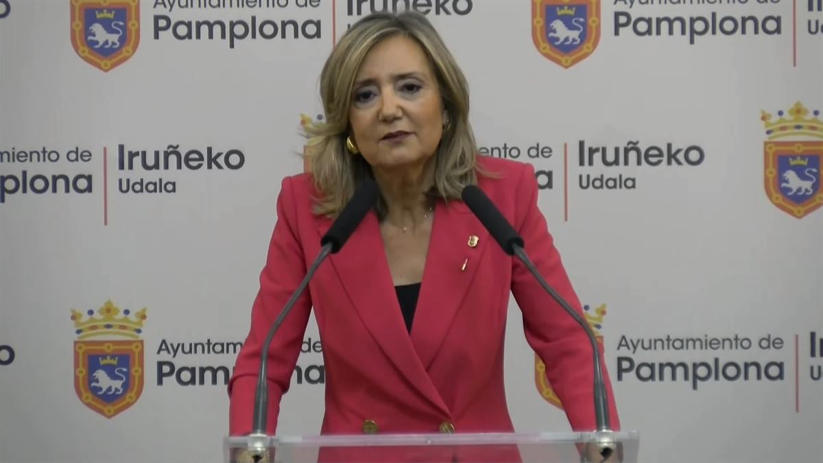 Cristina Ibarrola (UPN) Iruñeko alkate ohia. Irudia: EITB