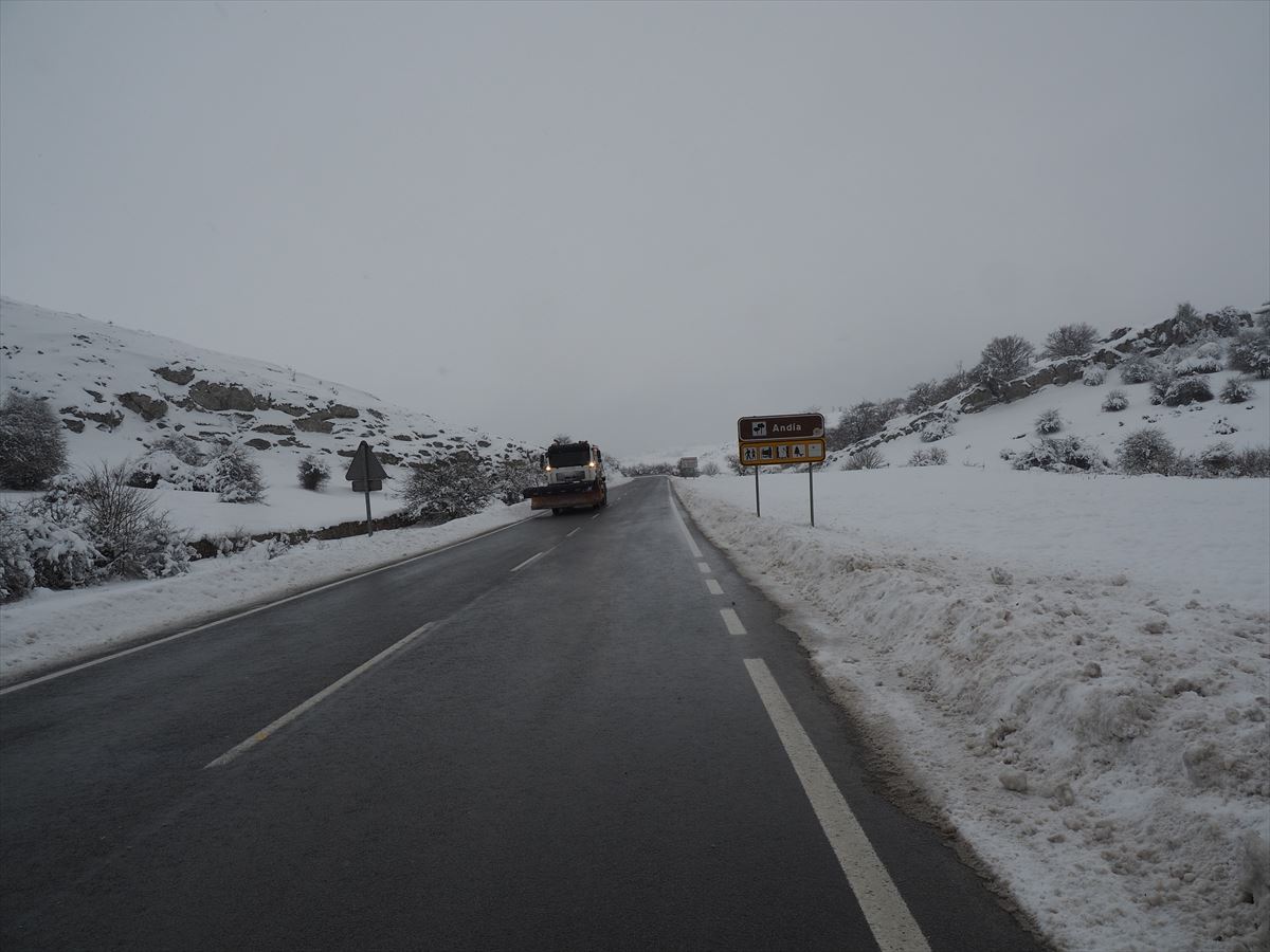 Nieve en Lizarraga. Foto: José Luis Imaz