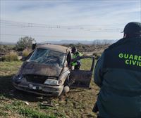 Muere un hombre de 36 años tras salir despedido al volcar su coche entre Castejón y Tudela
