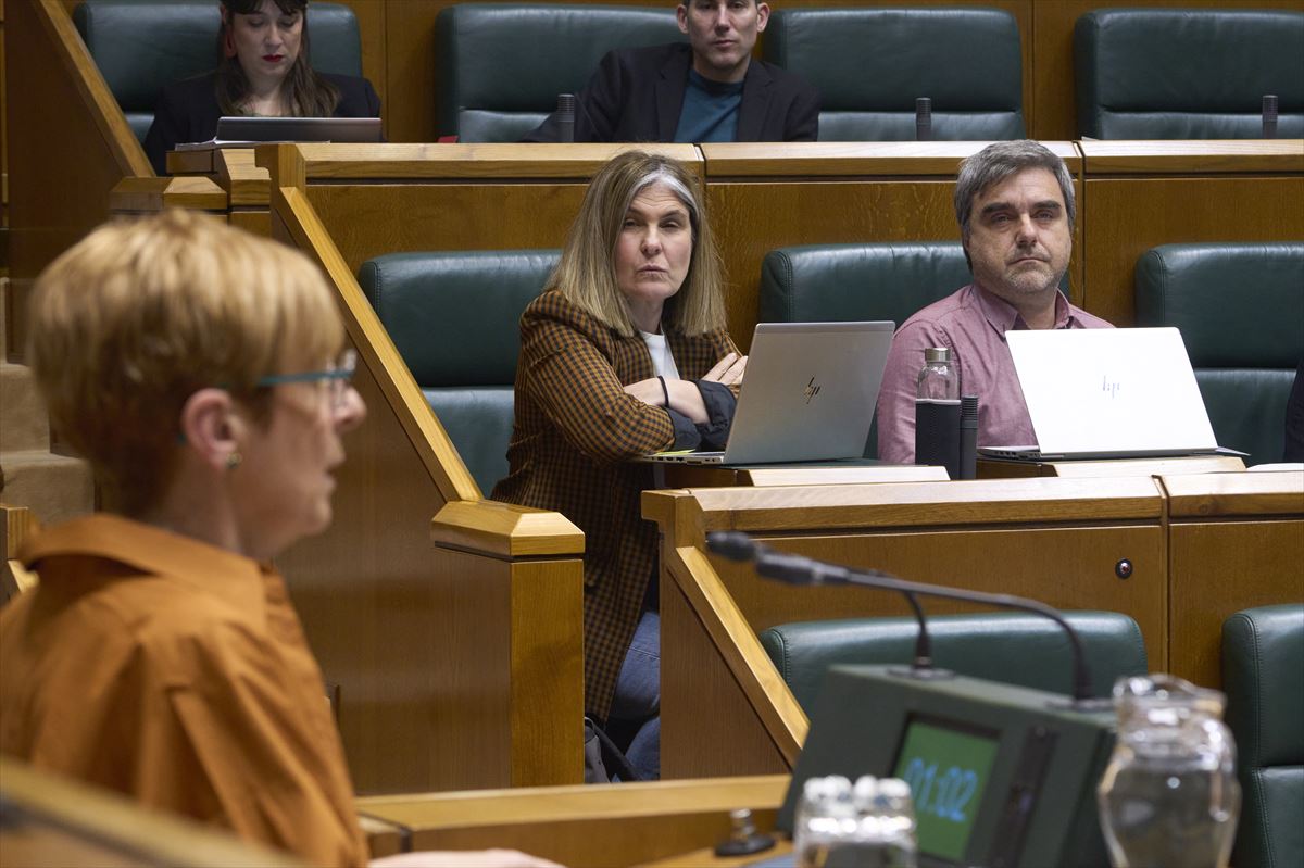 Parlamento Vasco, hoy. Foto: EFE
