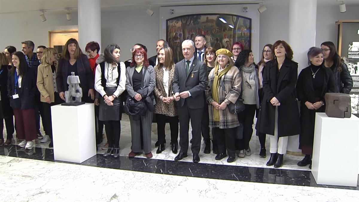 El Parlamento Vasco, esta mañana. Imagen obtenida de un vídeo de EITB Media.