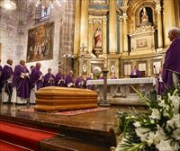 Cientos de personas despiden a Juan María Uriarte en la basílica de Begoña