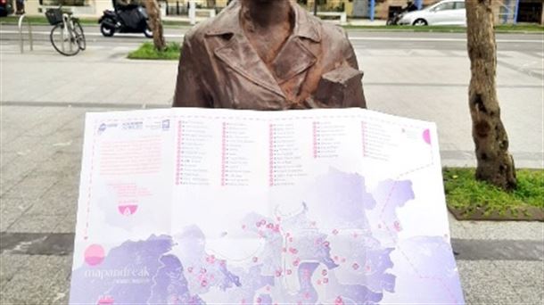 Mapandrea, Donostian andre izena duten kaleak biltzen dituen mapa ilustratua