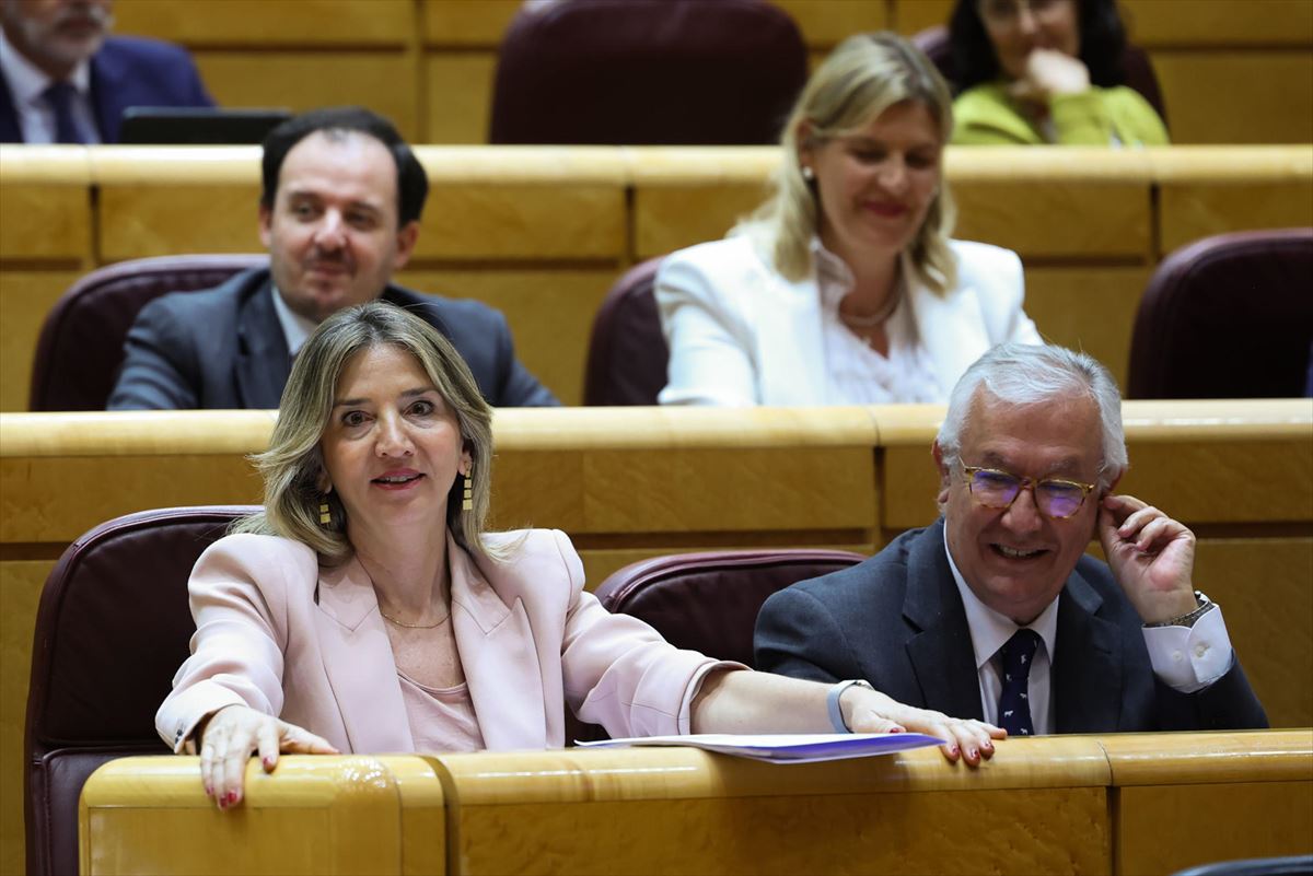 La portavoz del PP en el Senado, Alicia García. Foto: EFE