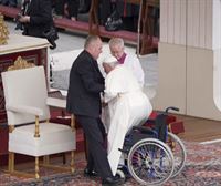 El papa no lee la homilía en la misa del Domingo de Ramos