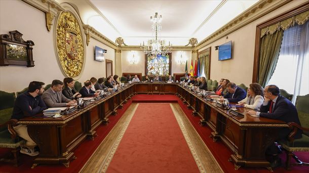 Pleno del Ayuntamiento de Pamplona, hoy. Foto: EFE