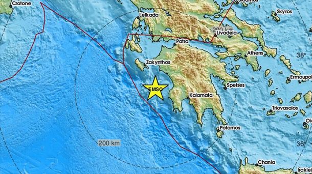 Dos terremotos de magnitudes 5,6 y 4,5 sacuden el sur de Grecia