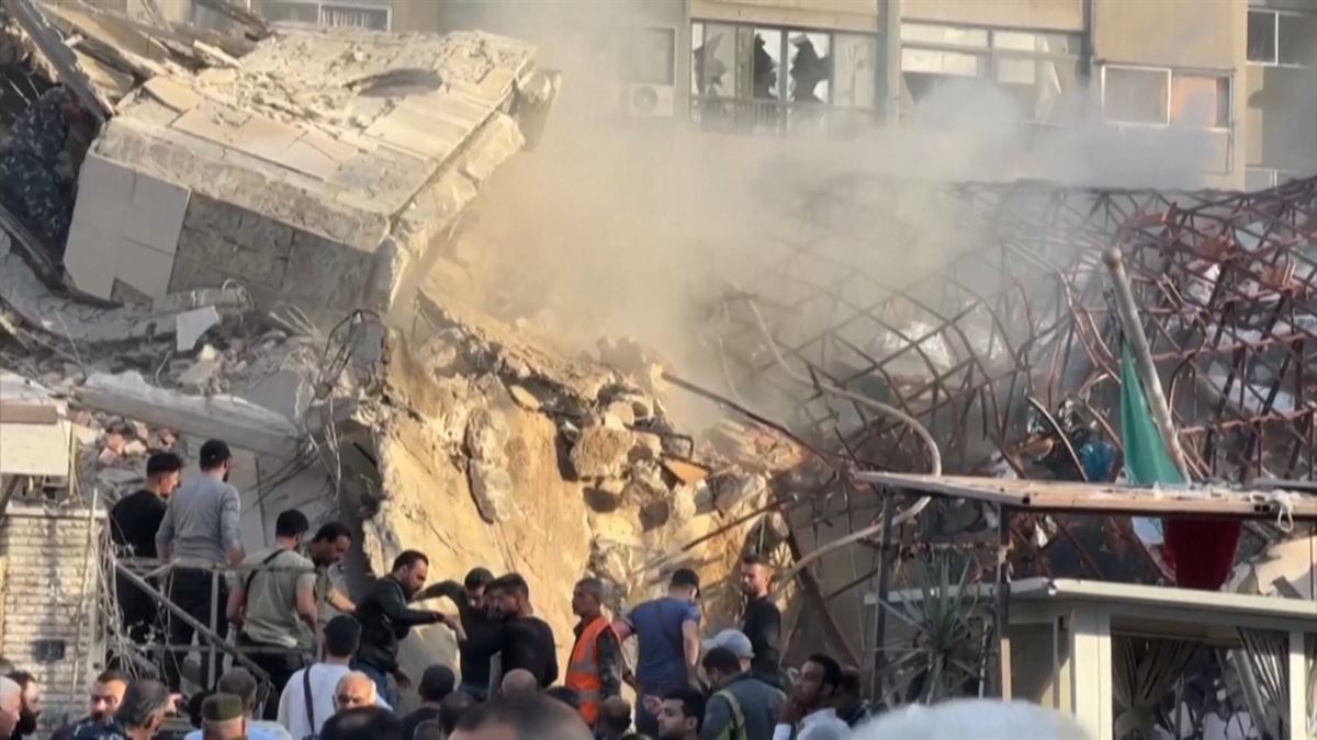 Bombardeo del consulado iraní en Siria.