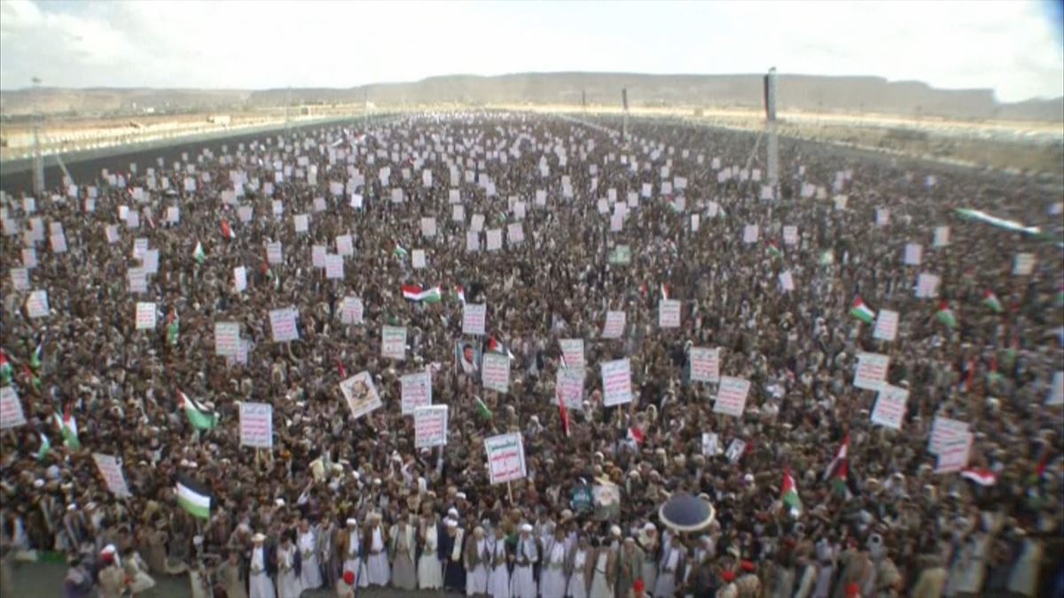Manifestación por Al Quds en Yemen.