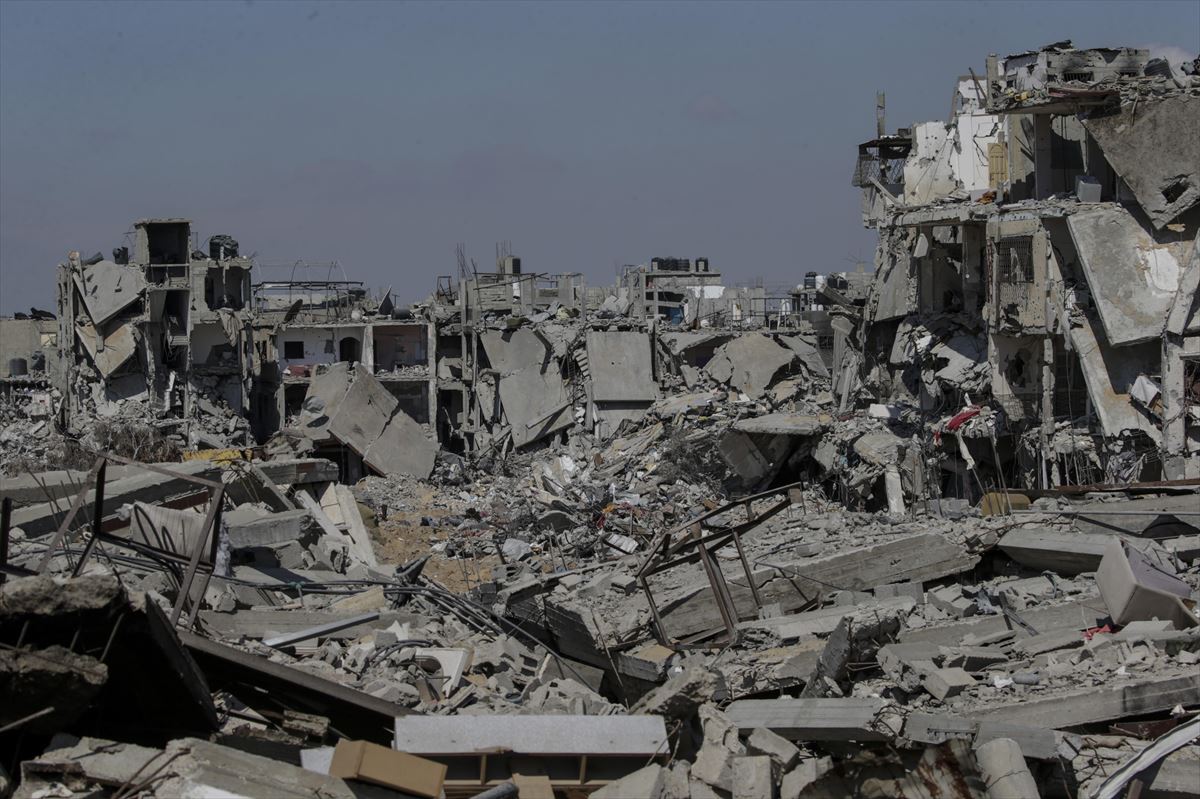 Casas derruidas en Palestina.