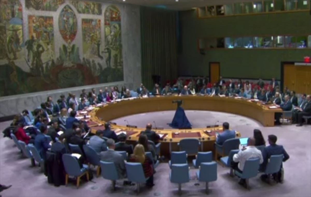 Última reunión del Consejo de Seguridad. 