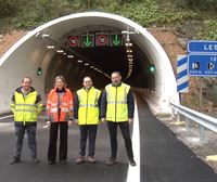 Terminan los trabajos de modernización de uno de los túneles de Lesarri (Bergara), en la AP-1