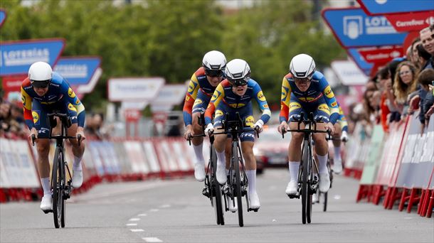 El Lidl-Trek, ganador de la crono por equipos de la Vuelta a España femenina