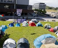 La comunidad universitaria de Hego Euskal Herria se une a las acampadas a favor de Palestina