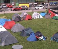 Arranca la acampada estudiantil en varios campus de la UPV y en la UPNA a favor de Palestina