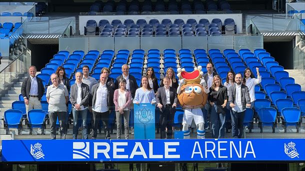 El estadio Reale Arena ha acogido la presentación del despliegue de EITB