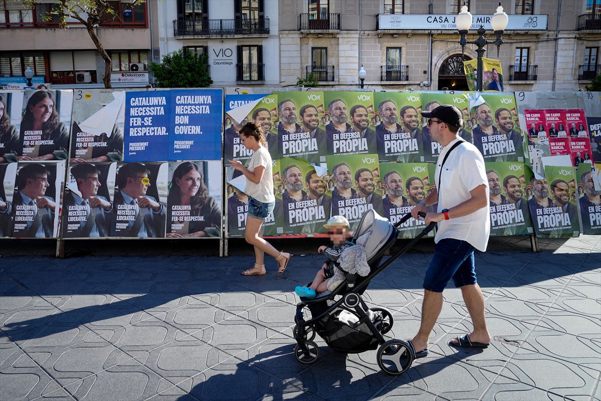 Propaganda electoral en las calles de Tarragona