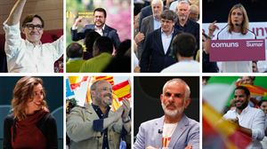 Las formaciones políticas catalanas tratan de convencer al 40 % de indecisos en el cierre de campaña