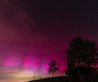 Noche de auroras boreales en Euskal Herria