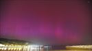 Aurora boreal en Hondarribia. Foto: Aranzadi title=