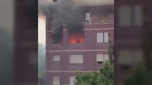 El incendio de un bloque de pisos en Bermeo