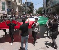 Palestinarrek orain dela 76 euren etxeetatik bota zituztela oroitu dute Nakba egunean, bihotza Gazan dutela