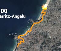 La antorcha olímpica recorre la costa de Iparralde desde esta mañana