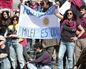 Faxismoaren kontrako elkarretaratzea egin dute Madrilen, ultraeskuinaren goi-bilerari aurre egiteko