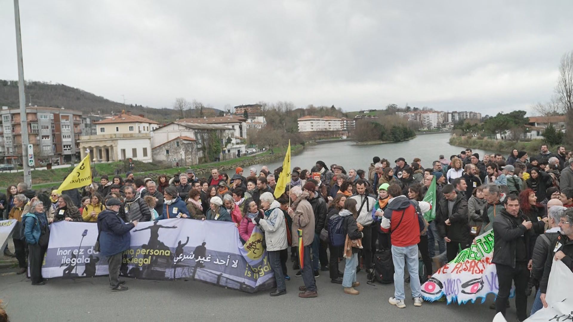 Manifestazioa Europako Zubian. Manifestazioa Europako Zubian.
