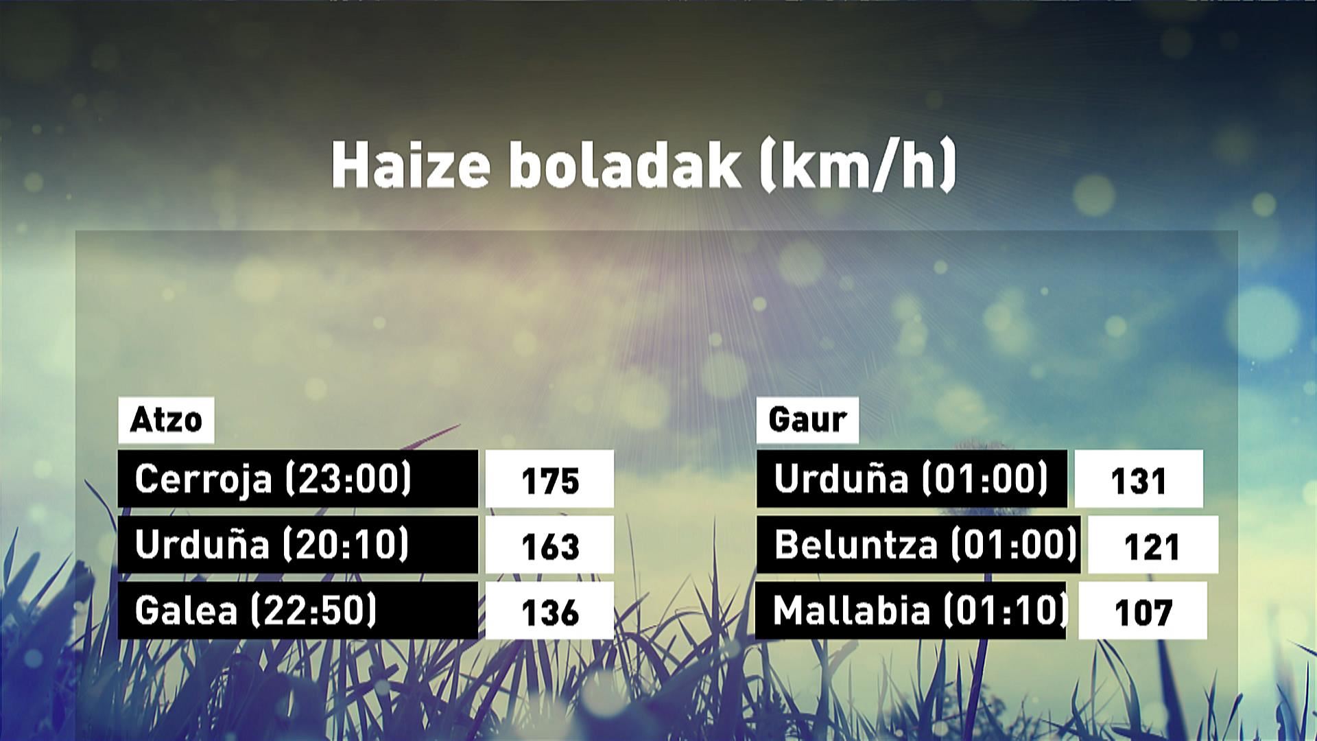 EITBren Meteorologia zerbitzuak egindako irudia. EITBren Meteorologia zerbitzuak egindako irudia.