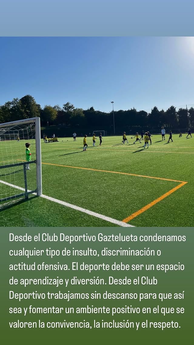 Publicación de Club Deportivo Gaztelueta. Instagram Publicación de Club Deportivo Gaztelueta. Instagram