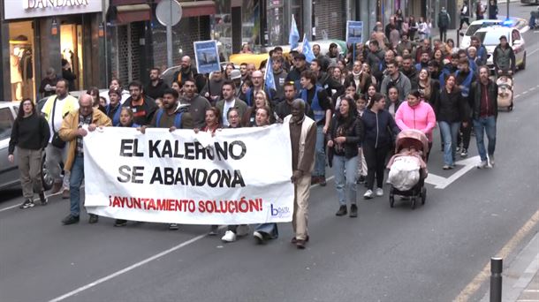 Basauriko manifestazioa. EITB Mediaren bideo batetik ateratako irudia. Basauriko manifestazioa. EITB Mediaren bideo batetik ateratako irudia.