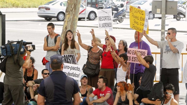 El 15-M protesta contra la reforma de la negociación colectiva