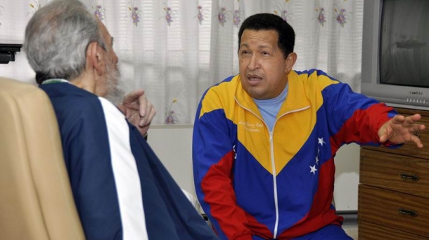 Chávez recibió la visita de Fidel Castro el pasado día 17. Foto: Efe.