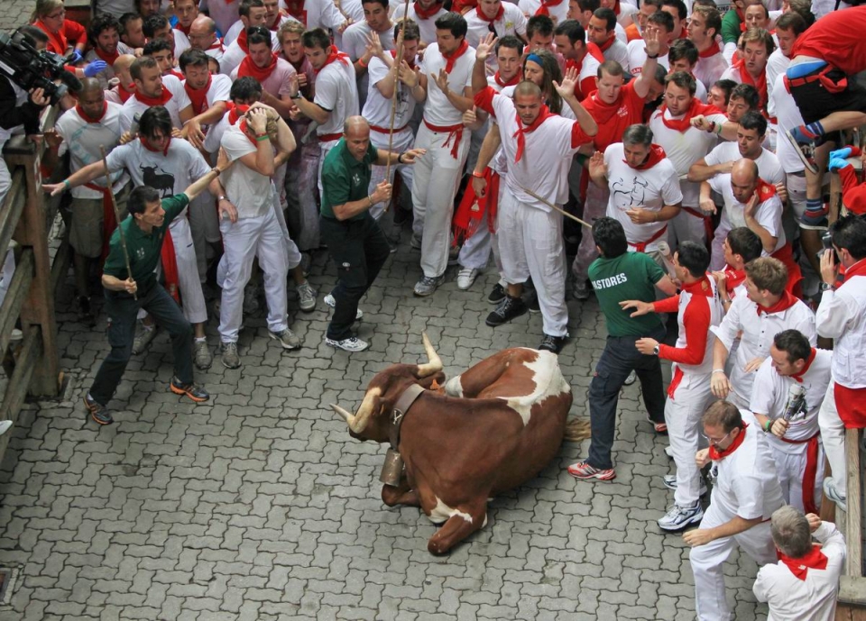(07-07-2011) Encierro de la ganaderÃ­a gaditana de Torrestrella. Foto: EFE