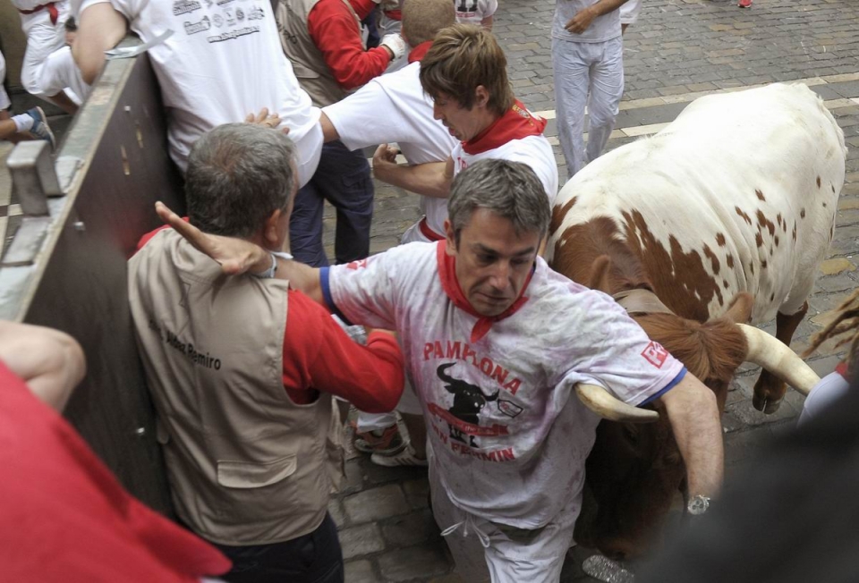 (07-07-2011) Encierro de la ganaderÃ­a gaditana de Torrestrella. Foto: EFE