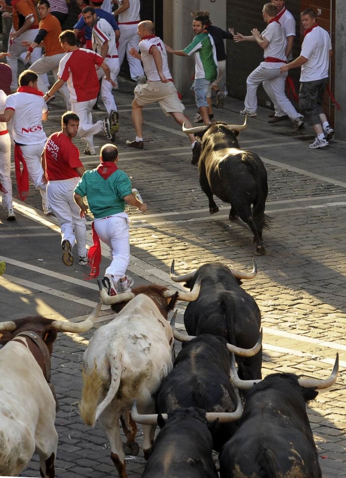(12-07-2011) Encierro de la ganaderÃ­a Victoriano del RÃ­o. Foto: EFE