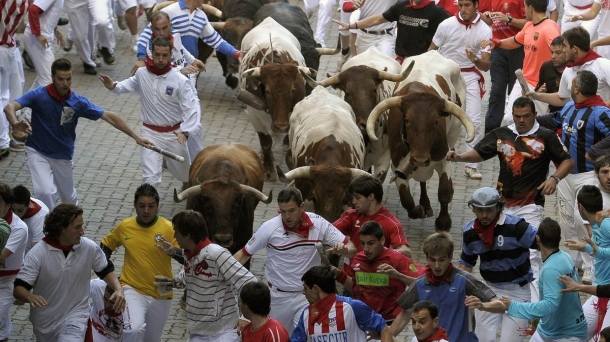 El último encierro de los sanfermines 2011