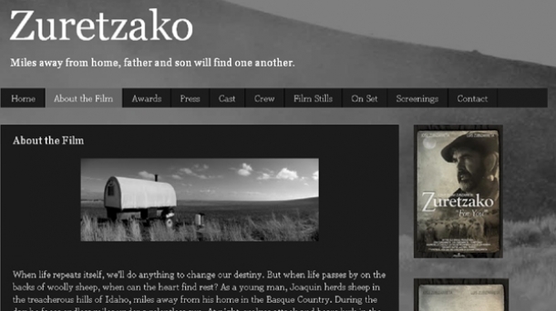 Home page of the new 'Zuretzako' blog.