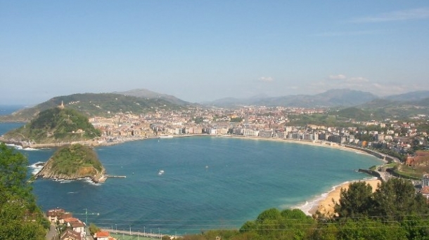 View of Donostia-San Sebastian's Concha beach. Photo: EITB