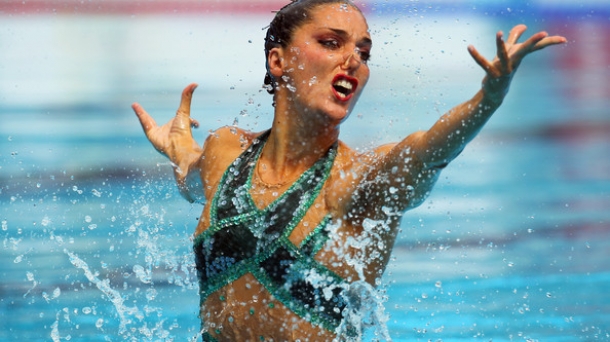 Marta Gómez, entrenadora de natación sincronizada