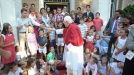 El Papa se ha reunido con un grupo de niños. Foto: EFE title=