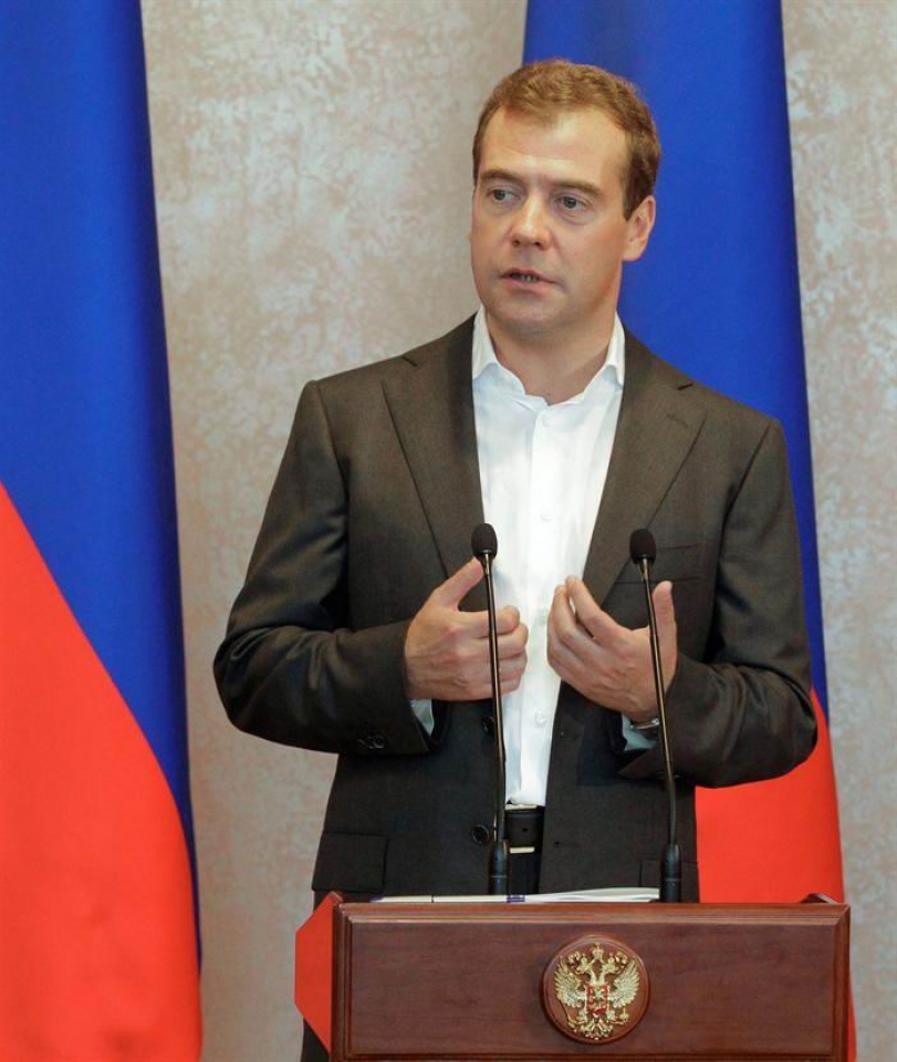 Dimitri Medvedev Errusiako presidentea. Argazkia: EFE