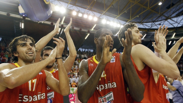 La selección española de baloncesto. Foto: EFE