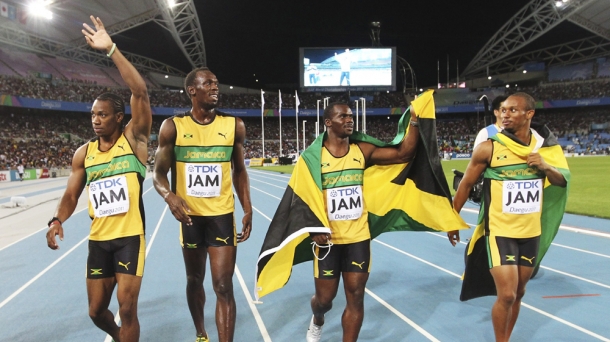 Equipo jamaicano, mundiales de atletismo. Foto: EFE