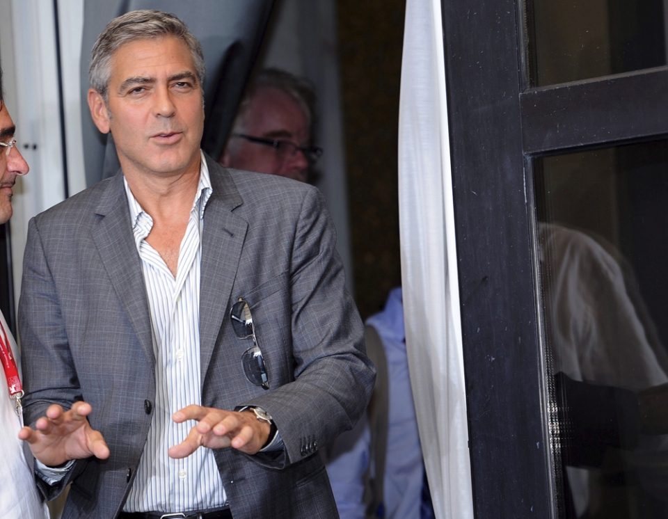 George Clooney, en su visita a la última edición de la Mostra de Venecia. EFE