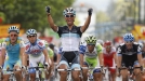 Espainiako Vuelta: Bennati azkarrena izan da Gasteizen