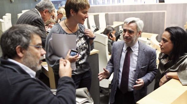 Junteros de Gipuzkoa tras la votación.