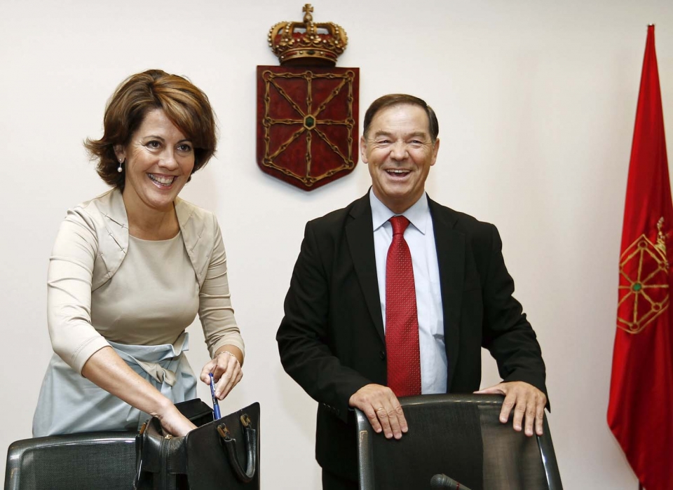 Yolanda Barcina Nafarroako presidentea, gaur.